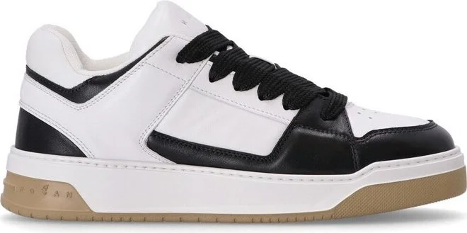 Hogan Chamallow Round-Toe Lace-Up Sneakers