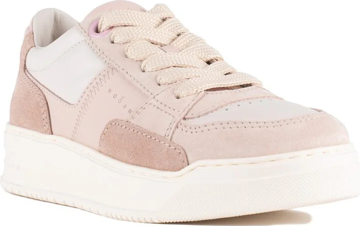 Hogan Chamallow Suede Pink Sneakers - Image 3