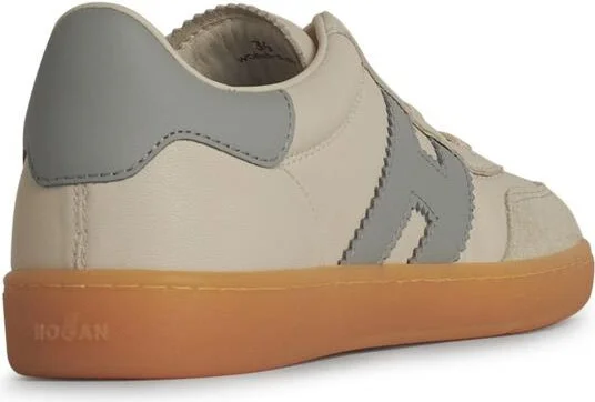 'hogan Coll' Cream Leather Sneakers - Image 3