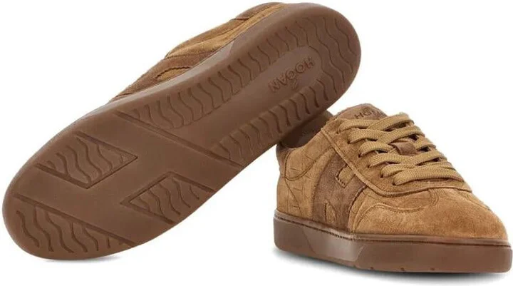 Hogan Cool Crocodile Effect Suede Sneakers Shoes - Image 3