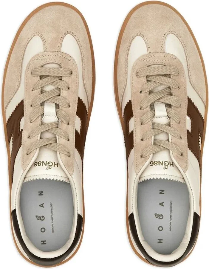 Hogan Cool Smooth And Suede Leather Sneakers Shoes - Image 5
