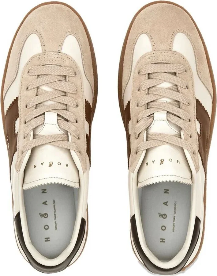Hogan Cool Suede And Nappa Leather Lightweight Maxi Sole Sneakers Shoes - Image 3