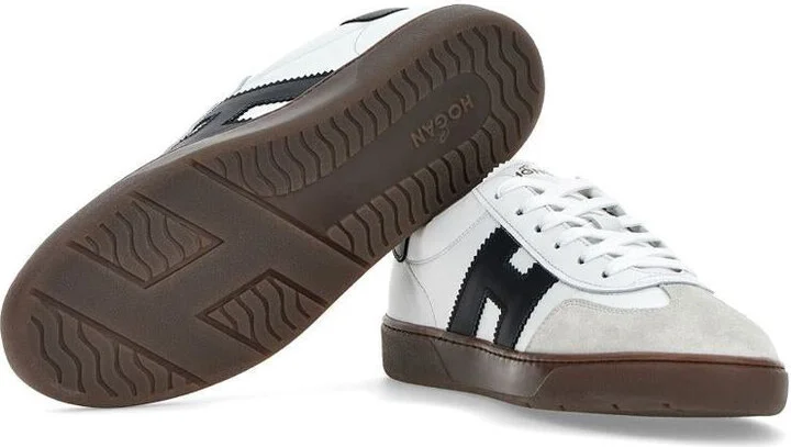 Hogan Cool Suede And Smooth Leather Sneakers Shoes - Image 4