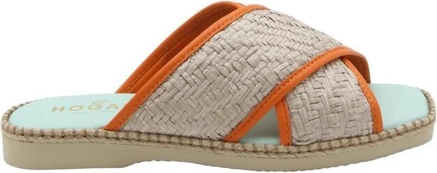 Hogan Cross Strap Slides