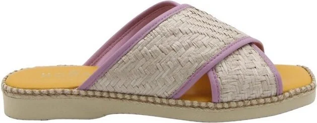 Hogan Cross Strap Slides