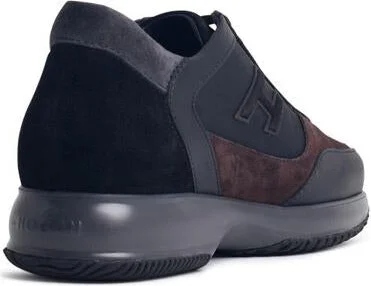 Hogan 'H Floc' Black Suede Sneakers - Image 3