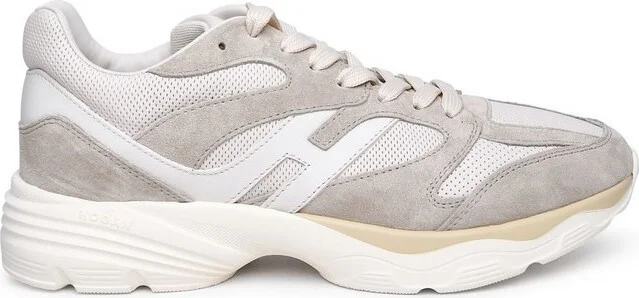 Hogan H Logo Patch Panelled Sneakers