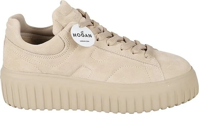 Hogan H-Striped Lace-Up Sneakers