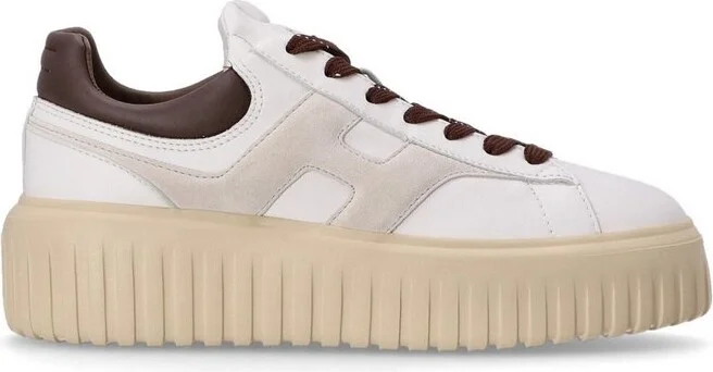 Hogan H-Striped Platform Low-Top Sneakers