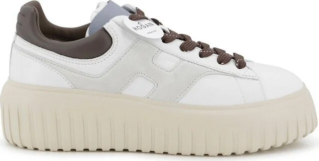 Hogan H-Striped Platform Low-Top Sneakers