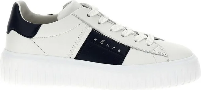 Hogan H-Stripes Lace-Up Sneakers
