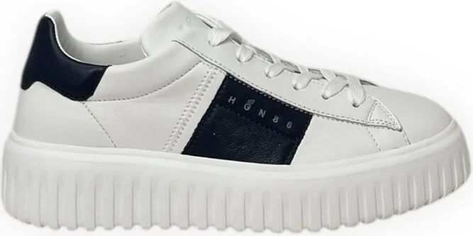 Hogan H-Stripes Lace-Up Sneakers