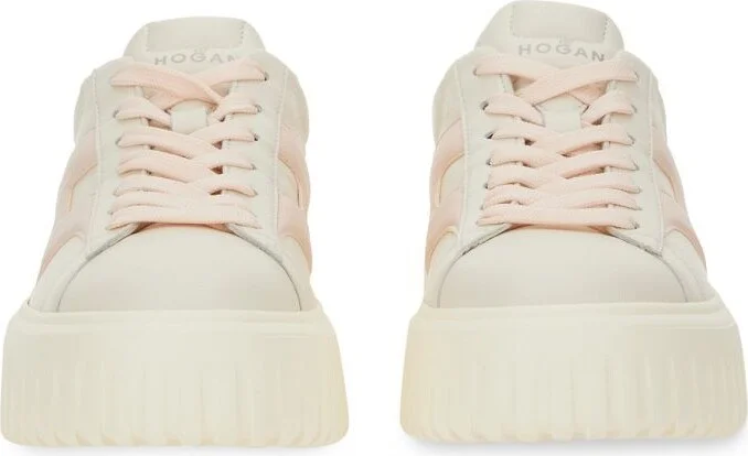 Hogan H-Stripes Leather Sneakers - Image 4