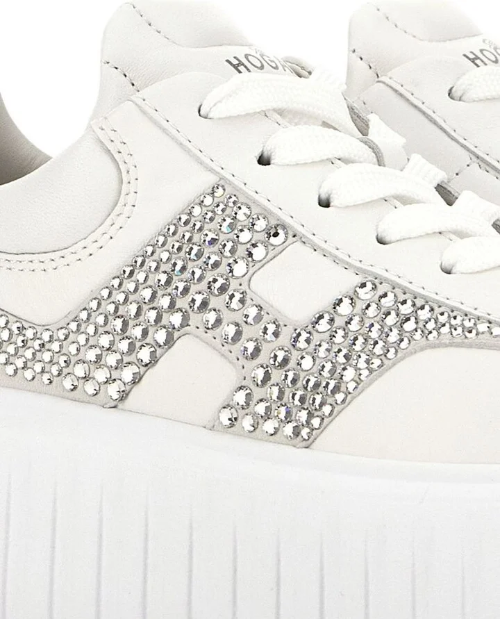 Hogan H-Stripes Leather Sneakers - Image 2