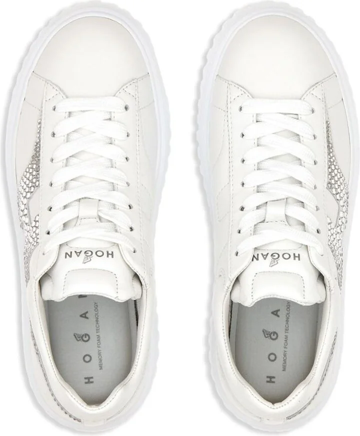 Hogan H-Stripes Leather Sneakers - Image 3