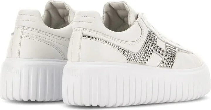 Hogan H-Stripes Leather Sneakers - Image 4
