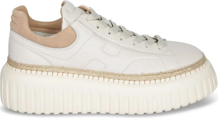 Hogan H-Stripes Leather Sneakers - Image 2