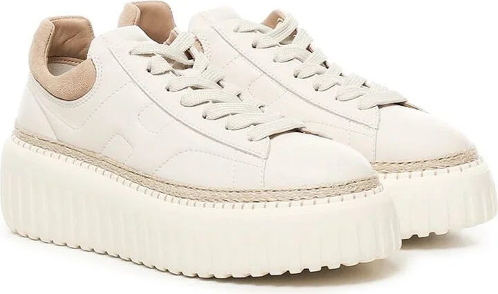 Hogan H-Stripes Leather Sneakers - Image 5