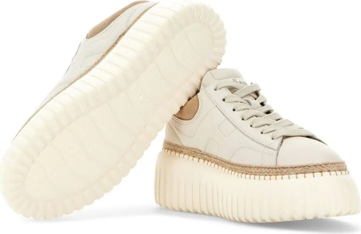 Hogan H-Stripes Leather Sneakers - Image 2