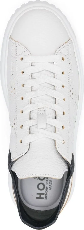 Hogan H-Stripes Leather Sneakers - Image 2
