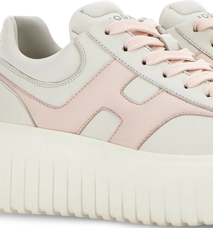 Hogan H-Stripes Leather Sneakers - Image 2