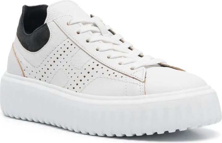 Hogan H-Stripes Leather Sneakers - Image 3