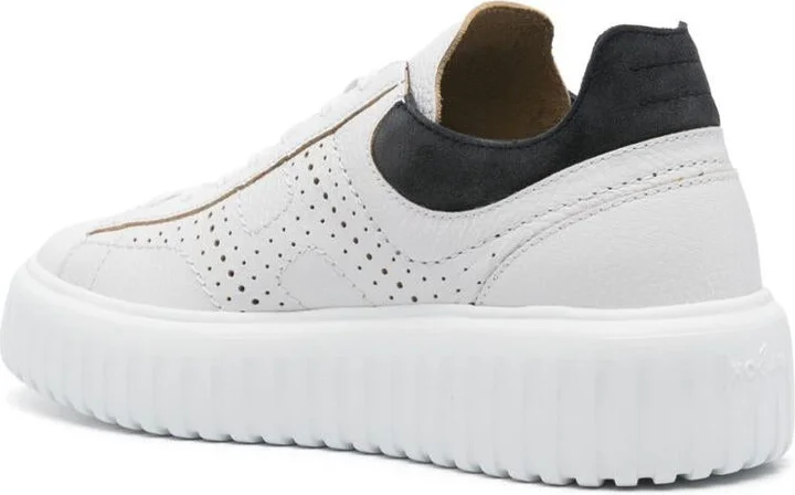 Hogan H-Stripes Leather Sneakers - Image 4