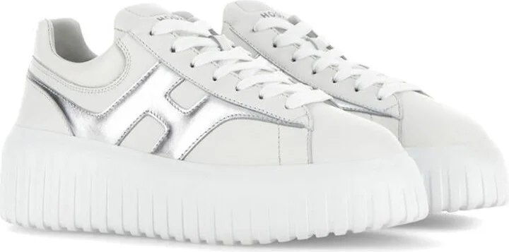 Hogan H-Stripes Leather Sneakers - Image 5