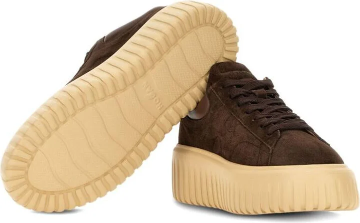 Hogan H-Stripes Leather Sneakers - Image 3