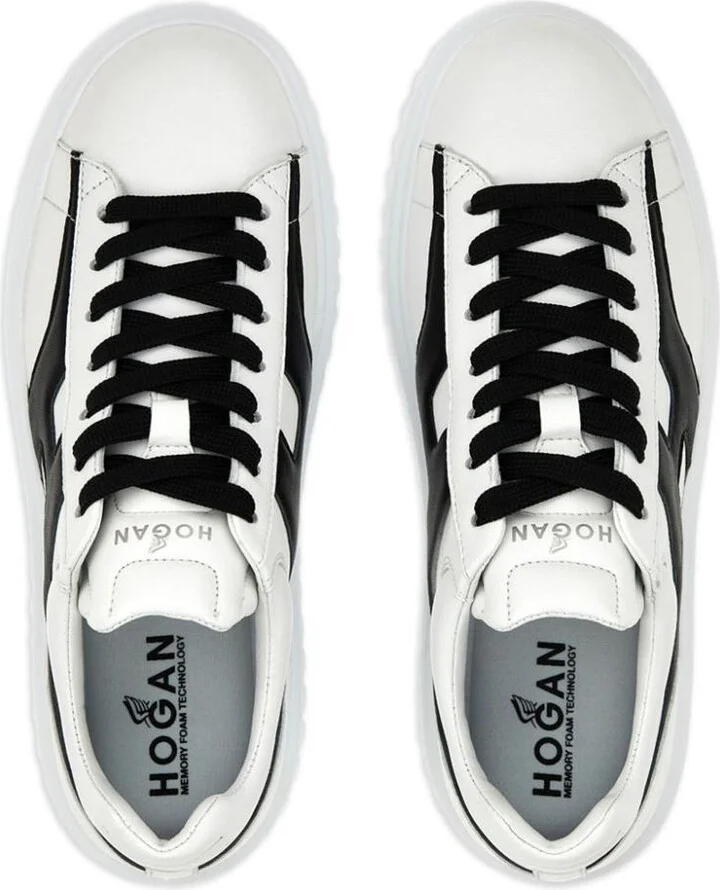 Hogan H-Stripes Leather Sneakers - Image 2