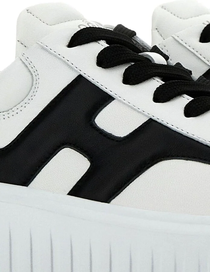 Hogan H-Stripes Leather Sneakers - Image 4