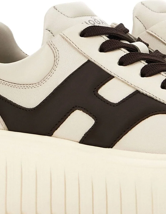 Hogan H-Stripes Leather Sneakers - Image 5