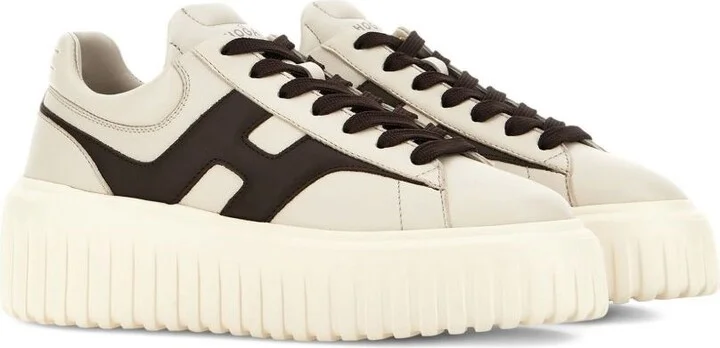 Hogan H-Stripes Leather Sneakers - Image 2