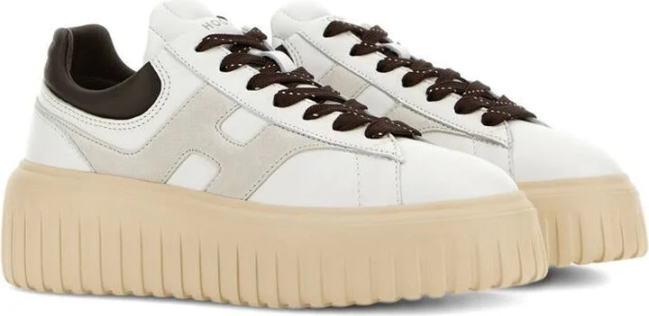 Hogan H-Stripes Leather Sneakers - Image 3