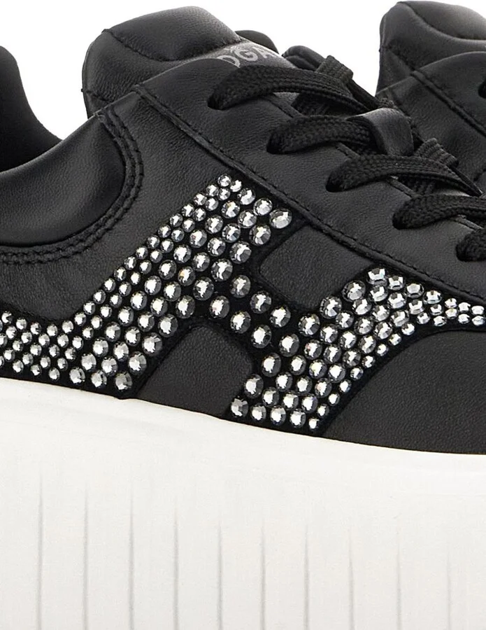 Hogan H-Stripes Leather Sneakers - Image 3