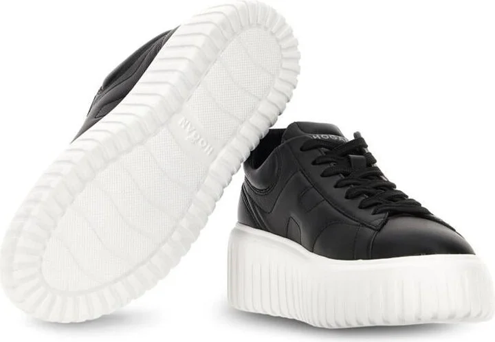 Hogan H-Stripes Leather Sneakers - Image 4
