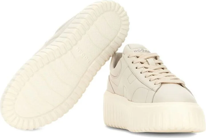 Hogan H-Stripes Leather Sneakers - Image 4
