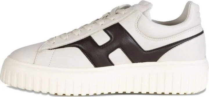Hogan H-Stripes Leather Sneakers - Image 2