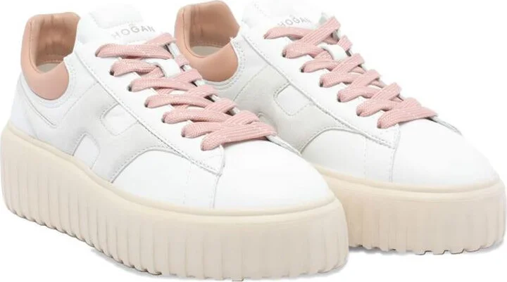 Hogan H-Stripes Leather Sneakers - Image 2