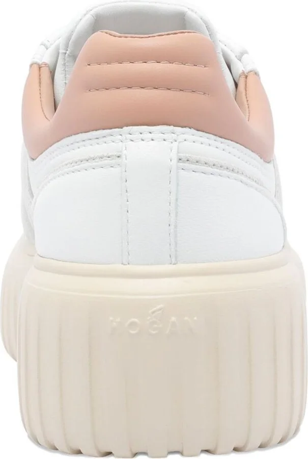 Hogan H-Stripes Leather Sneakers - Image 4