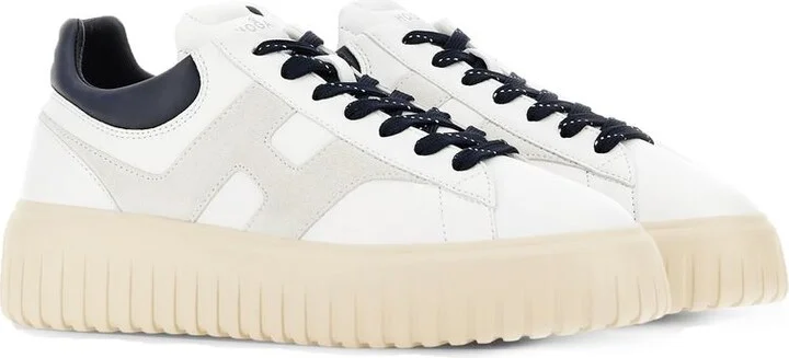 Hogan H-Stripes Leather Sneakers - Image 3
