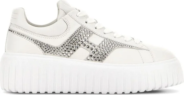 Hogan H-Stripes Leather Sneakers