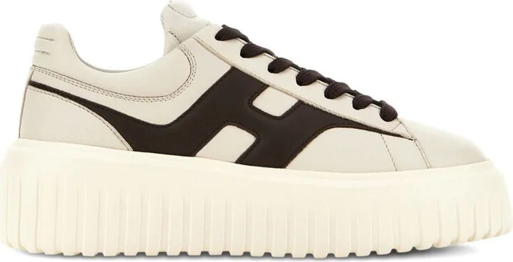 Hogan H-Stripes Leather Sneakers
