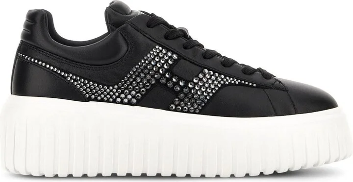 Hogan H-Stripes Leather Sneakers