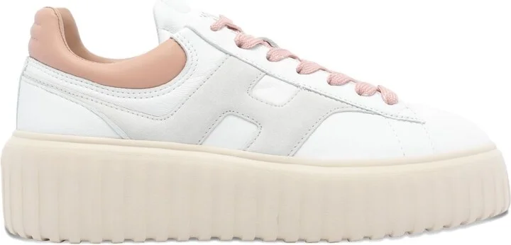 Hogan H-Stripes Leather Sneakers