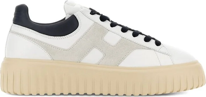Hogan H-Stripes Leather Sneakers