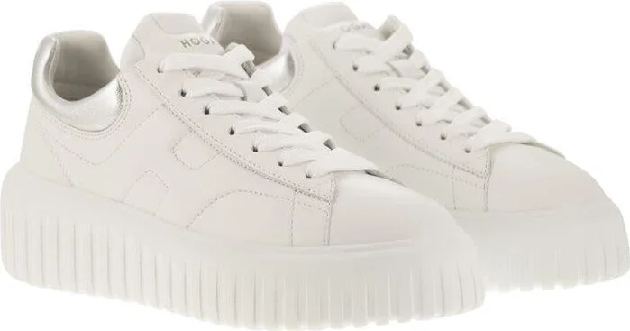 Hogan H-Stripes Leather Trainers - Image 4