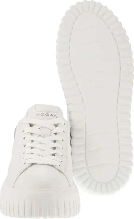Hogan H-Stripes Leather Trainers - Image 5