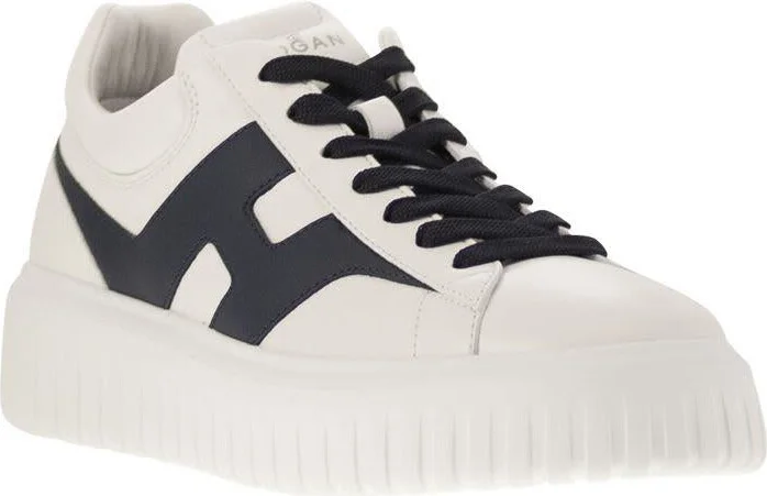 Hogan H-Stripes - Leather Trainers With Side H - Image 2