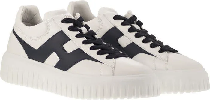 Hogan H-Stripes - Leather Trainers With Side H - Image 4